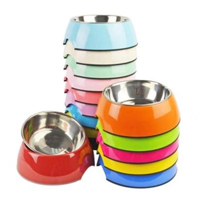 China Sustainable Wholesale Custom Personalize Dog Bowl Outdoor Stainless Steel Pet Bowl Feeders Cat Melamine Dogs Bowl for sale