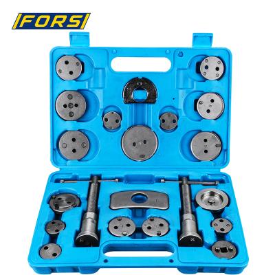 China FORS 21pcs Carbon Steel Precision Disc Brake Gauge Wind Back Tool Universal Auto Car Repair Tool Kit Piston Compressor Wind Back Tool Kit for sale