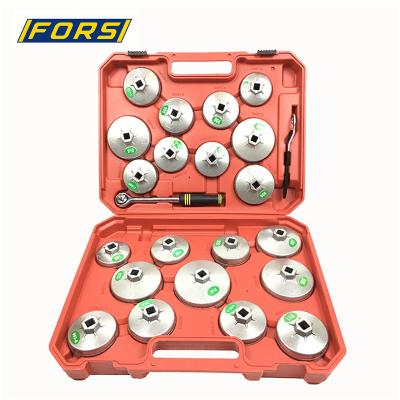 China For High Quality Aluminum Type Oil Filter Wrench Repair Cars Cup 23pcs Set for sale