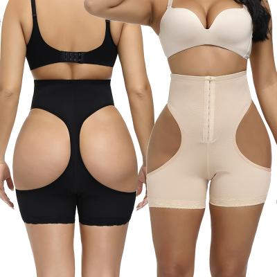 China Antibacterial Body Shaper Hollow Waist Trainer Plus Size Out Tummy High Waist Butt Lifter Women Firm Shapewear Corset Shorts for sale