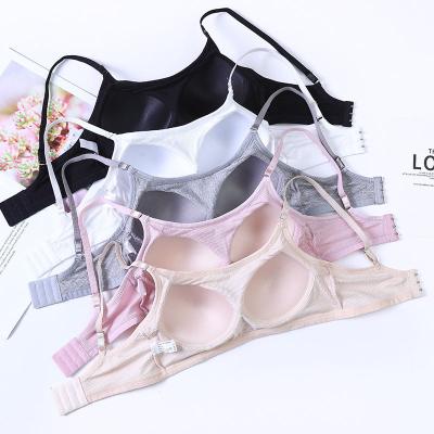 China QUICK DRY women's sports bras cotton fashion bra plain wireless sleep bra directly for sale