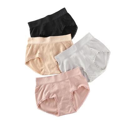 China Breathable One-Piece Women's Breathable Solid Briefs Ladies Shorts Underwear Panties for sale