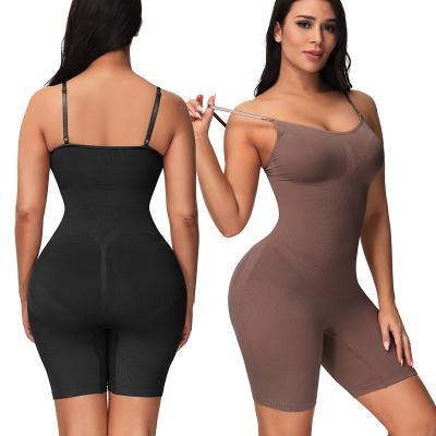 China Hip Antibacterial Breathable Enhancer Jumpsuit Tight Body Shaper Slimming Women Full Body Shapewear for sale