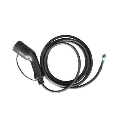 China Electric Vehicle charging station IEC 62196 Ev Charging 32A 7kW 11Kw 22KW 1 Plug charging Cable Type2 Ev Charging Cable for sale