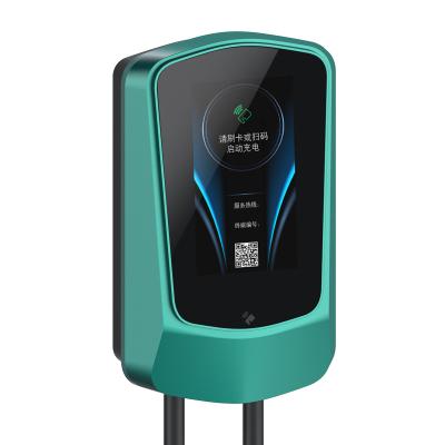 China AC Home Charging Factory supply EV Charger pole 7kW 22kW Charging station AC Home Wall-mounted Charging station for sale