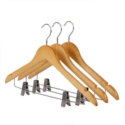 China Hot Selling Multifunctional Material Eco-friendly Stainless Steel Material Pants Socks With Wooden Clips Hangers for sale