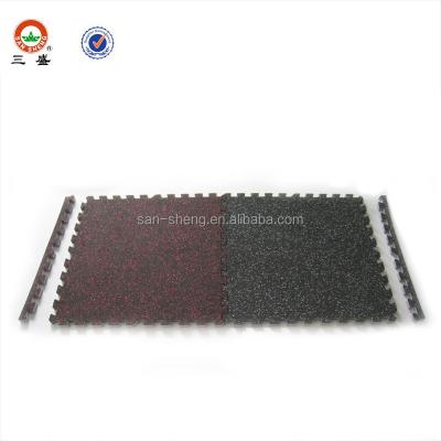 China recycled rubber & Interlocking EVA Foam Floor Mat; gymnasium rubber flooring; EPDM Surface EVA Floor Mats for sale