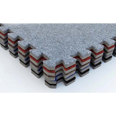 China China Manufacturer Wrinkle-Resistant Soft Interlocking Carpet Tile 24