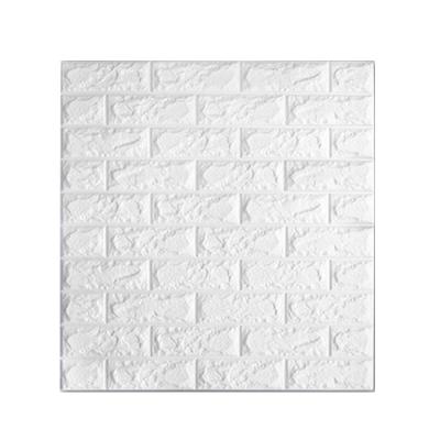 China Classic EVA 3D Brick Wall With DIY Home Decor Adhesive Waterproof Wall Sticker Eco-friendly for sale