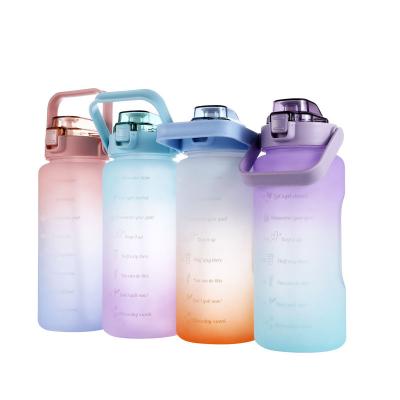 China Portable High Quality 2L 64oz BPA Free Bottle Plastic Water Bottle With Handle for sale