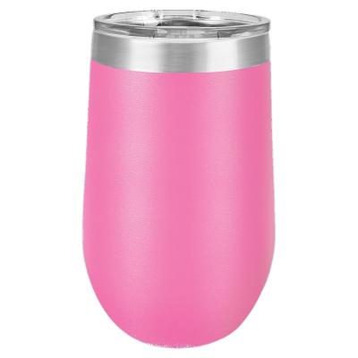 China Sustainable Hot Selling Amazon Double Wall Vacuum 9oz 12 oz 16oz Insulated Wine Tumbler Egg Cups for sale