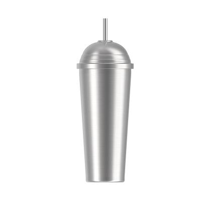 China Latest Design PORTABLE Travel Stainless Steel Coffee Mug Vacuum Mug Insulated Tumbler With Straw for sale