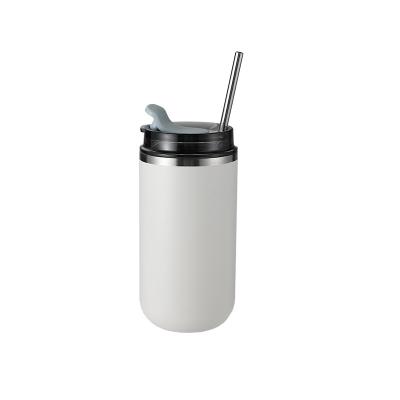 China New Design PORTABLE Stainless Steel Vacuum Insulated Tumbler Cup Wine Tumbler Double Cup Tumbler With Straw for sale