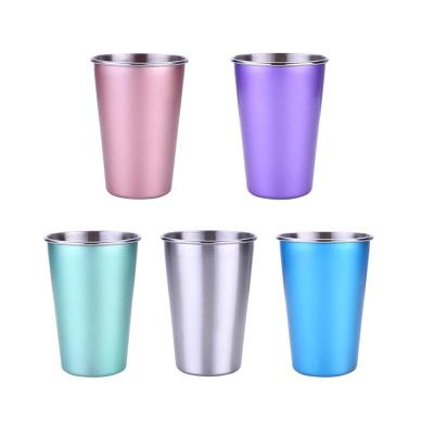 China PORTABLE Wholesale Hot Reusable Single Wall Straight Tumbler Cup Mug For Family Party for sale