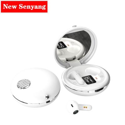 China Air-S28 Bluetooth Viable Wireless Headphones TWS Mini Portable Makeup Mirror 10m Noise Cancel Waterproof Sweat Proof Earplugs for sale