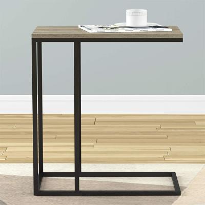 China Apoyo Modern Modern MESA Metal Side Tables for Bedroom Sofa Bed Wood End Table for sale