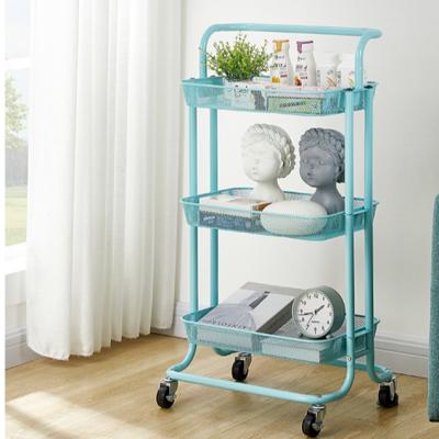 China Other Carretilla Multi-Function Chariot Trolley, Multi-Function Metal Mesh Trolley Handler Storage Rack With Wheels Trolley for sale