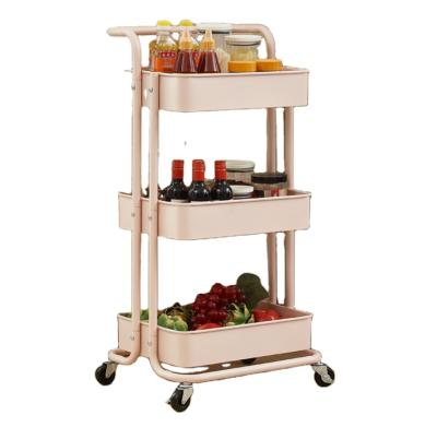 China Modern Carretilla Metal Char Trolley Storage Trolley Mobile Storage Trolley for sale