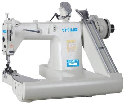 China HIGH-SPEED YS-927D Garment industry shirt thin material direct drive 2 needle feed off the arm lock stitch clip burying machine for sale