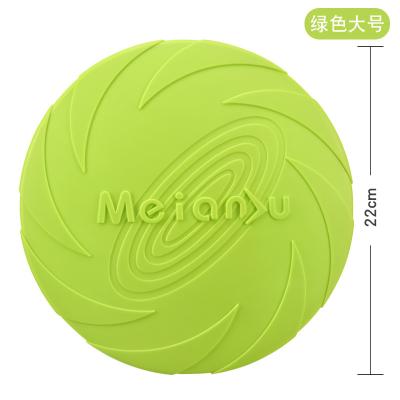 China Hot Selling Stocked Natural Rubber Dog Chewing Flight Disc Toys Foldable Interactive Flying Disc Dog Toys for sale