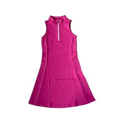 China Women's Exercise Dress Anti-UV Set Running Fitness Golf Dress Quick Dry Warm Up Golf Dress With Shorts for sale