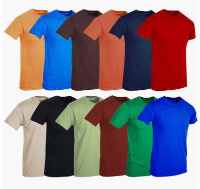 China Anti-Wrinkle Plus Size Mens Custom Cotton T-Shirt Bulk Big Big Sleeve Short Light Weight Tees Mens T Shirts for sale