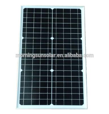 China 25watt solar power system solar panel 25w with plastic frame system for sale