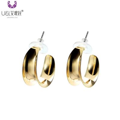 China AIDAILA Plated Unfading Like Jewelry Saudi Arabia Gold Plated Thin Mini Hoop Earrings for sale