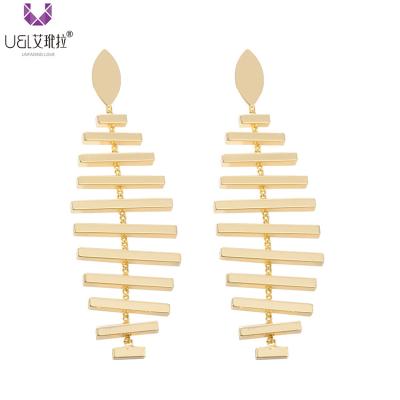 China Moderate price environmental friendly vintage personality circle female earrings fish bone temperament 2020 earrings for sale