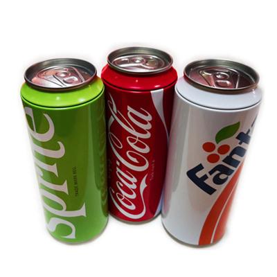 China bulk hot pop beer vacuum canned food vending kola coke shape tin packaging box lean cans for sale