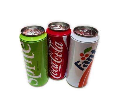 China Coke Shape Gift Hot Selling Tin Canned Food Tin Can For Socks Packaging Box for sale