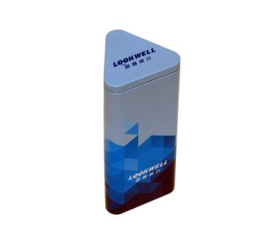 China Other Custom Design Special Triangular Prism Shape Tin Box Packaging for sale