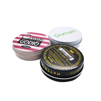 China Recyclable Hair Wax Metal Can Anti Rust Aluminum Jar For Shoe Polish Oil Empty Aluminum Cans For Sale for sale