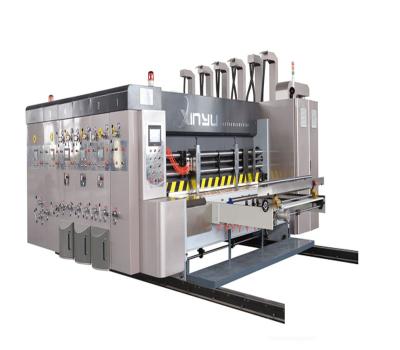 China High Speed ​​4 Shops Printing ColorsFlexo Printing Slotting Die Cutting Machine for sale