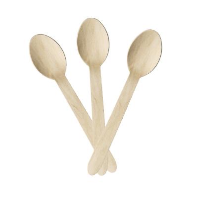 China Disposable Hot Selling Natural Birch Wood Cutlery Set Wooden Disposable Cutlery Set Wooden Cutlery Set With Wrapping Paper for sale