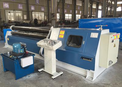 China SS Plaat die Hydraulische Rolling Machine met Macht van de 3 Rollen de Hoge Omwenteling buigt Te koop