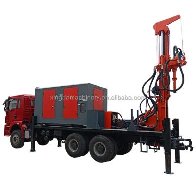 China Farms 450m Depth Truck Mounted Water Well Borehole Drilling Rig For Sale for sale