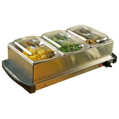 China Portable Factory Supply Easy Use And Heated Tray Buffet Utensils Steel Buffet Set for sale