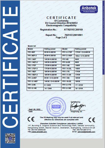 CE - Fryking (Jiangmen) Co., Ltd.