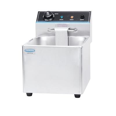 China Deli Kitchen Equipment Electric Silver Worktop Deep Fryer For Restaurant for sale