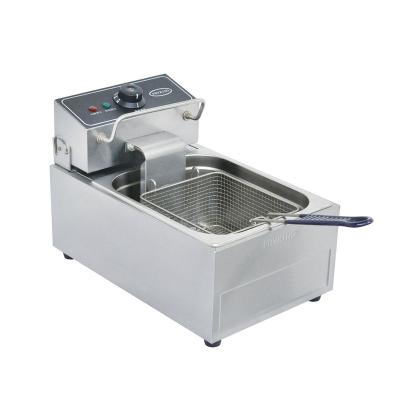 China Deli Customized Table Top Commercial Electric Deep Fryer 1 Tank Chips Fryer for sale