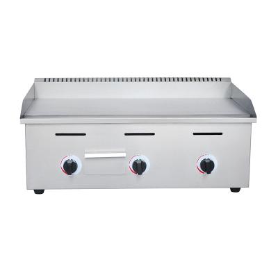 China Deli Three Zone Control Gas Griddle Grill Restaurant Hot Dish International Popular Commercial Griddles for sale