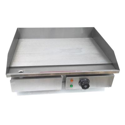 China Deli Food Grade SS Material Zone Control Professional Twin Commercial Electric Griddle With Over Temperature Protection for sale