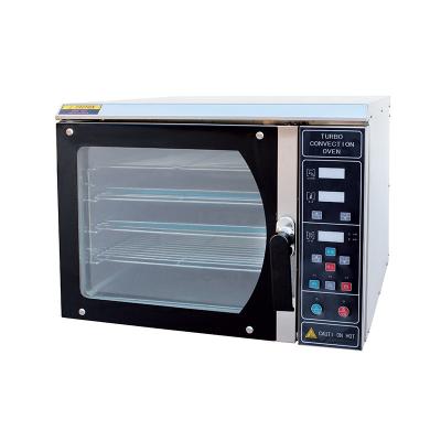 China Deli CE Certified Universal Bakery Equipment 4 Trays Hot Air Convection Ovens For Sale for sale