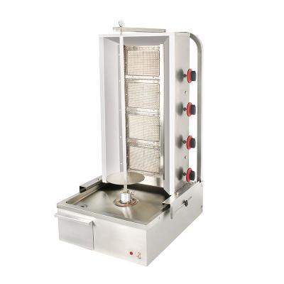 China Deli Large 4 Burners Full Automatic Grill Gas Turkey Shawarma Grill Machine Shawarma Grill for sale