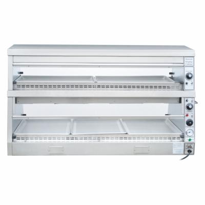 China Thermostatic Controlled Deluxe Electric Deli Food Showcase Hot Food Display Warmer with Glass Cover for sale