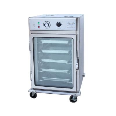 China Grocery Store 5 Layers Heating Insulated Food Warmer Judging Electric Cabinet Food Display Warmer with Double Glass Door for sale