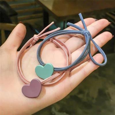 China Popular the new elastic hair with love and simple hair ring with the most favorable wholesale price for sale