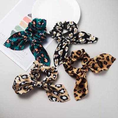 China China Supplier Wholesale 2021 Popular New Leopard Print Girls Hair Rings Women To Tie Hair Hair Ropes for sale