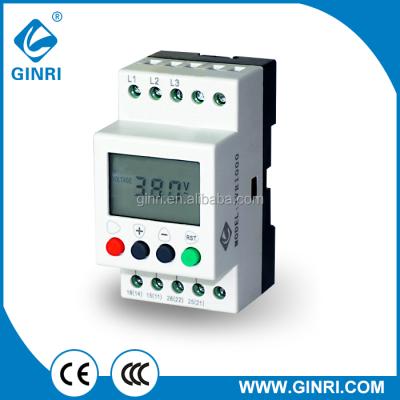 China JVR1000 LCD Display Sealed Electronic Voltage Monitor with Overvoltage/Undervoltage/Phase Failure/Phase Sequence Protection Relay for sale